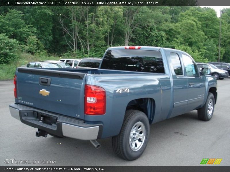 Blue Granite Metallic / Dark Titanium 2012 Chevrolet Silverado 1500 LS Extended Cab 4x4