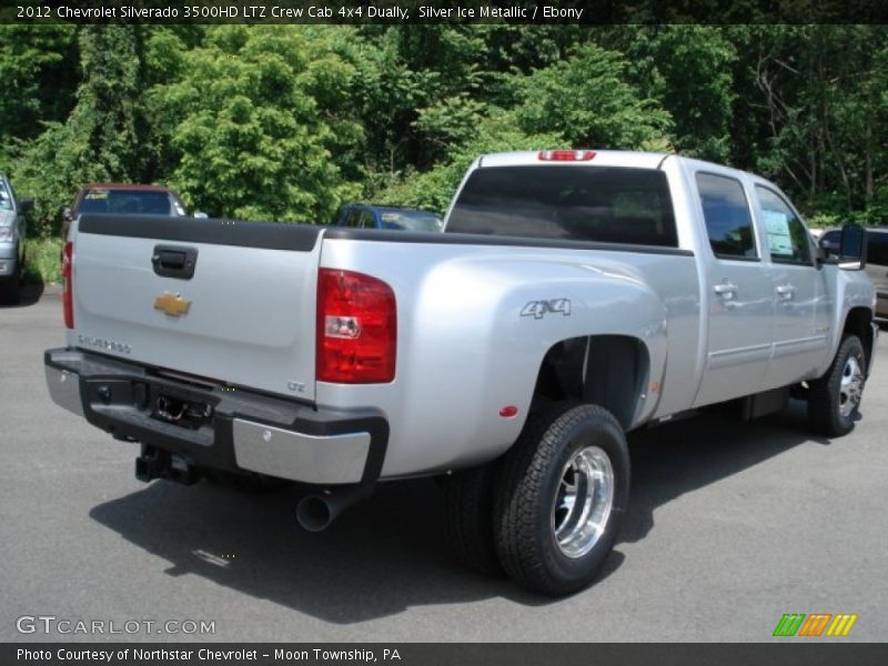 Silver Ice Metallic / Ebony 2012 Chevrolet Silverado 3500HD LTZ Crew Cab 4x4 Dually