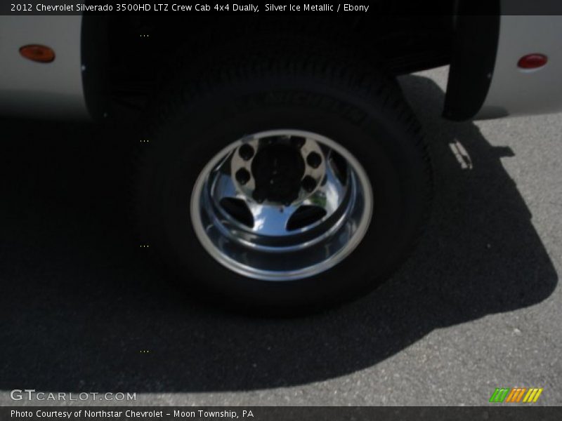 Silver Ice Metallic / Ebony 2012 Chevrolet Silverado 3500HD LTZ Crew Cab 4x4 Dually