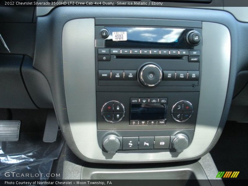 Silver Ice Metallic / Ebony 2012 Chevrolet Silverado 3500HD LTZ Crew Cab 4x4 Dually