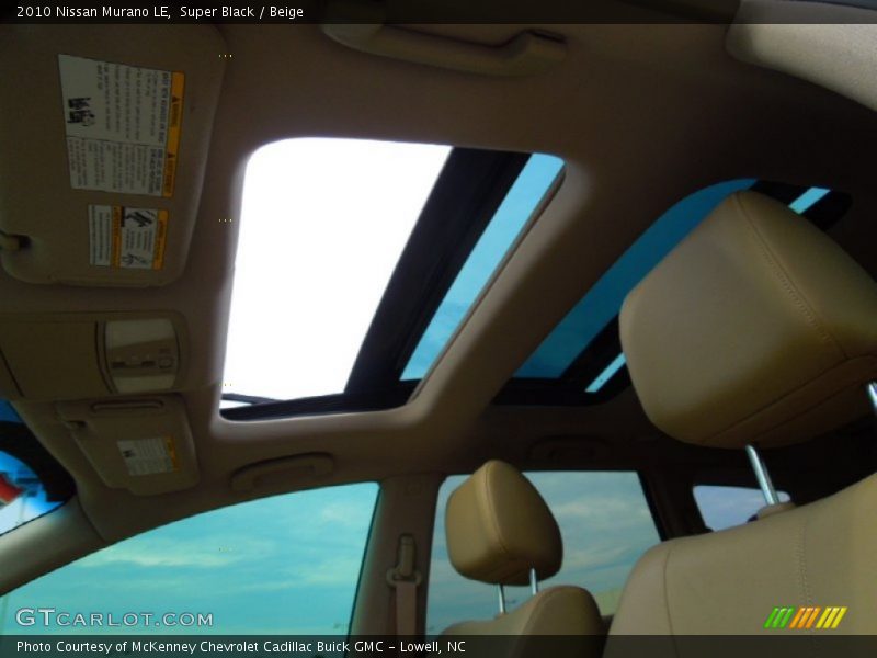 Super Black / Beige 2010 Nissan Murano LE