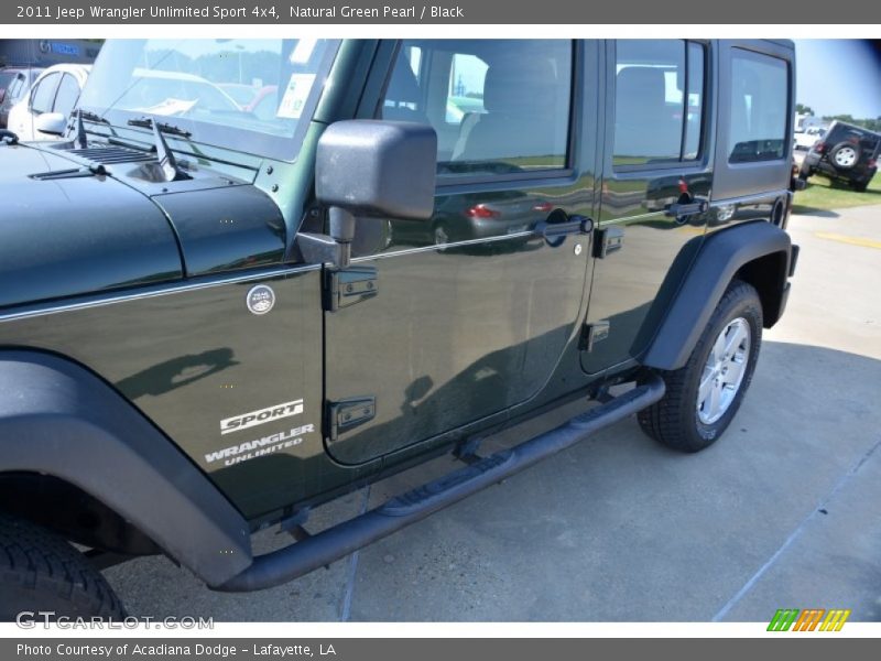 Natural Green Pearl / Black 2011 Jeep Wrangler Unlimited Sport 4x4