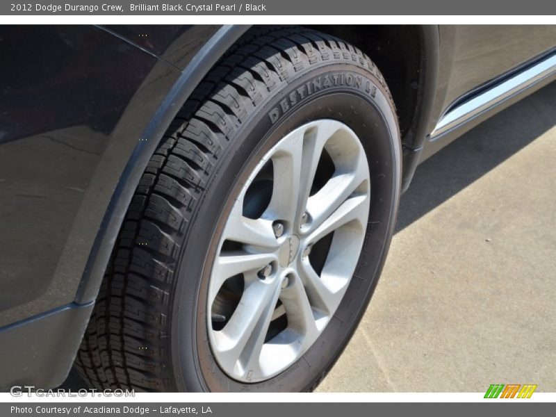 Brilliant Black Crystal Pearl / Black 2012 Dodge Durango Crew