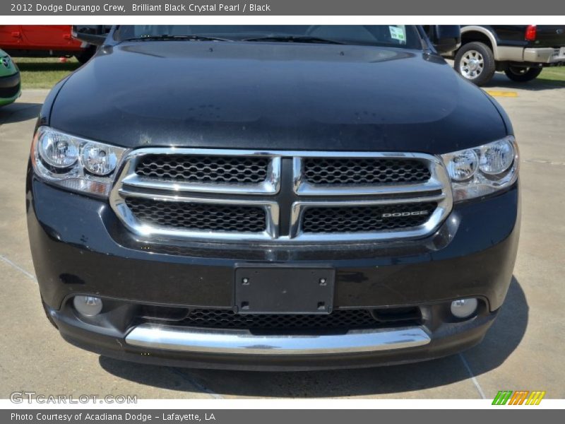 Brilliant Black Crystal Pearl / Black 2012 Dodge Durango Crew