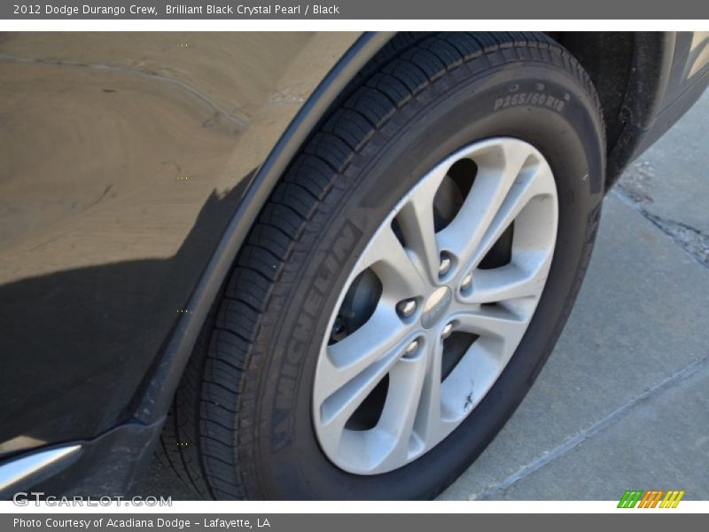 Brilliant Black Crystal Pearl / Black 2012 Dodge Durango Crew