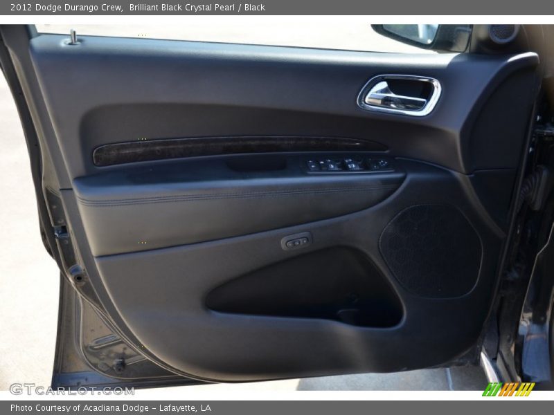 Brilliant Black Crystal Pearl / Black 2012 Dodge Durango Crew