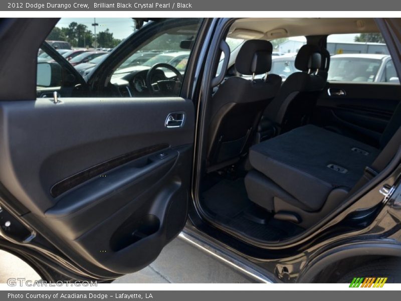 Brilliant Black Crystal Pearl / Black 2012 Dodge Durango Crew