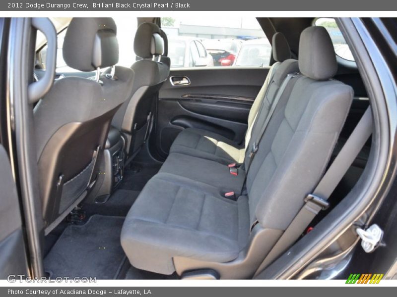 Brilliant Black Crystal Pearl / Black 2012 Dodge Durango Crew