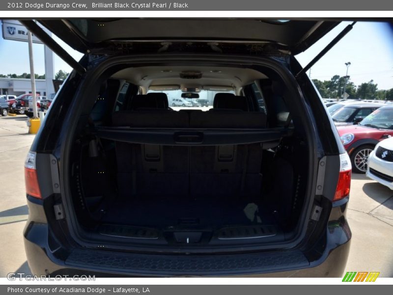 Brilliant Black Crystal Pearl / Black 2012 Dodge Durango Crew