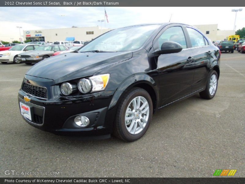 Black / Jet Black/Dark Titanium 2012 Chevrolet Sonic LT Sedan