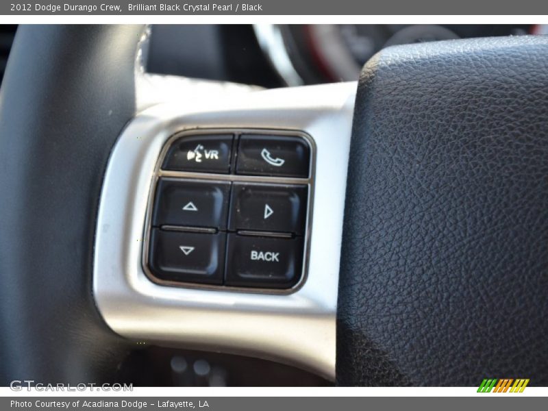 Brilliant Black Crystal Pearl / Black 2012 Dodge Durango Crew