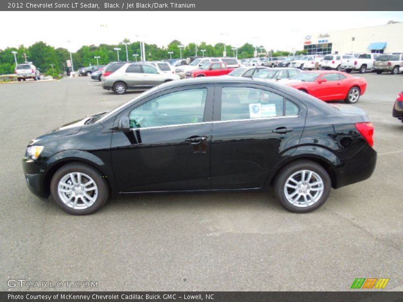 Black / Jet Black/Dark Titanium 2012 Chevrolet Sonic LT Sedan