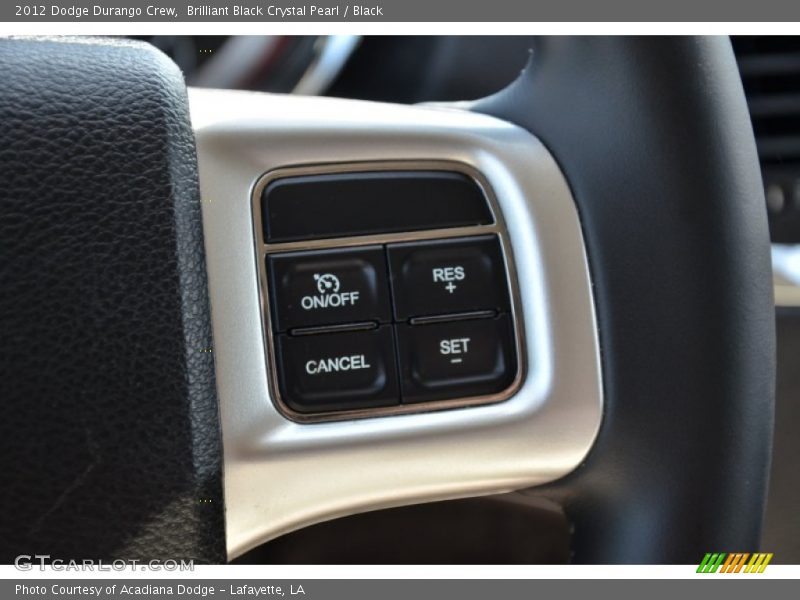Brilliant Black Crystal Pearl / Black 2012 Dodge Durango Crew