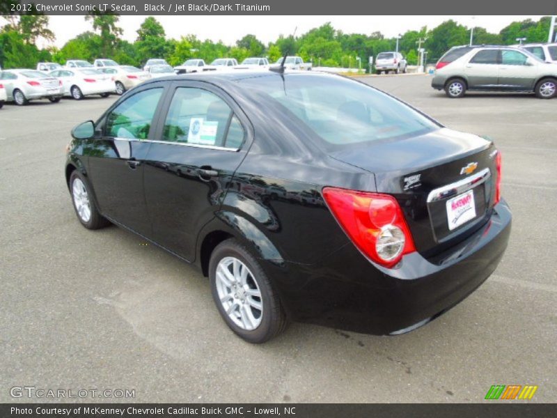 Black / Jet Black/Dark Titanium 2012 Chevrolet Sonic LT Sedan