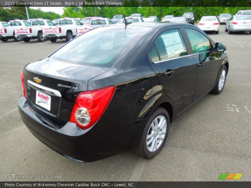 Black / Jet Black/Dark Titanium 2012 Chevrolet Sonic LT Sedan