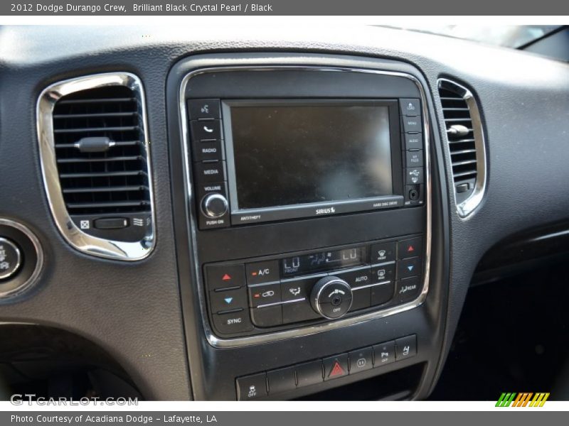 Brilliant Black Crystal Pearl / Black 2012 Dodge Durango Crew
