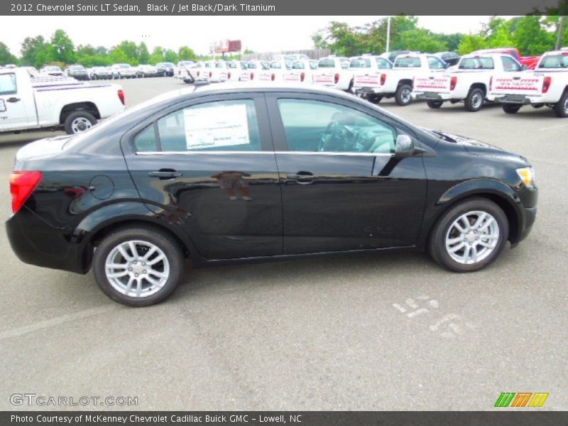 Black / Jet Black/Dark Titanium 2012 Chevrolet Sonic LT Sedan