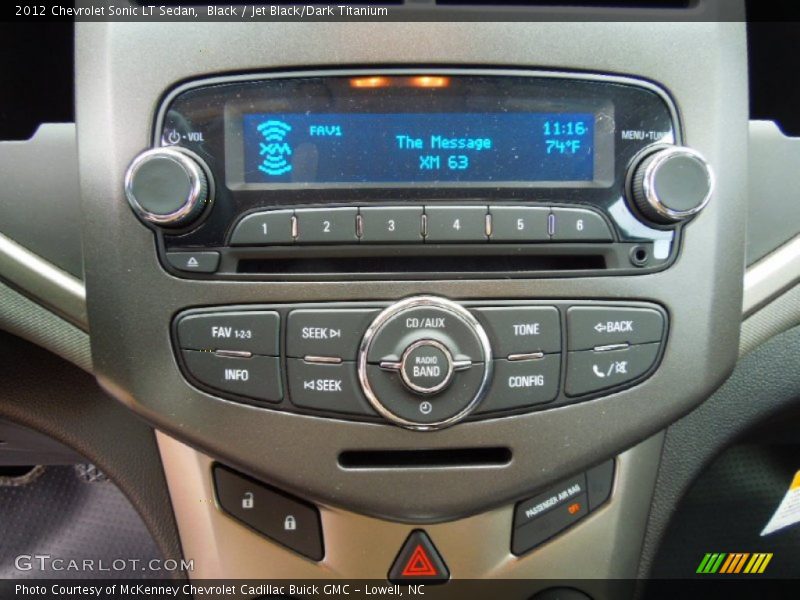 Black / Jet Black/Dark Titanium 2012 Chevrolet Sonic LT Sedan