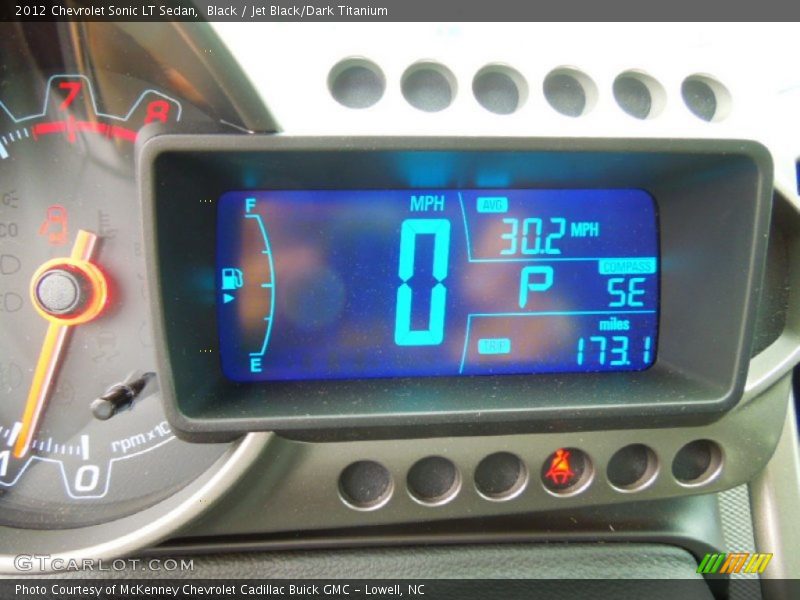 Black / Jet Black/Dark Titanium 2012 Chevrolet Sonic LT Sedan