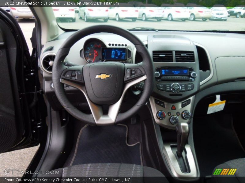 Black / Jet Black/Dark Titanium 2012 Chevrolet Sonic LT Sedan