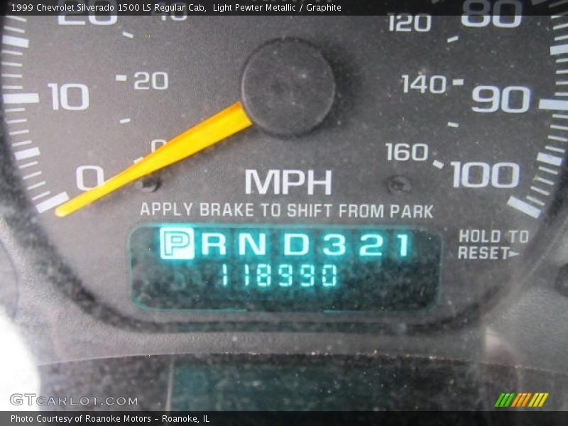 Light Pewter Metallic / Graphite 1999 Chevrolet Silverado 1500 LS Regular Cab