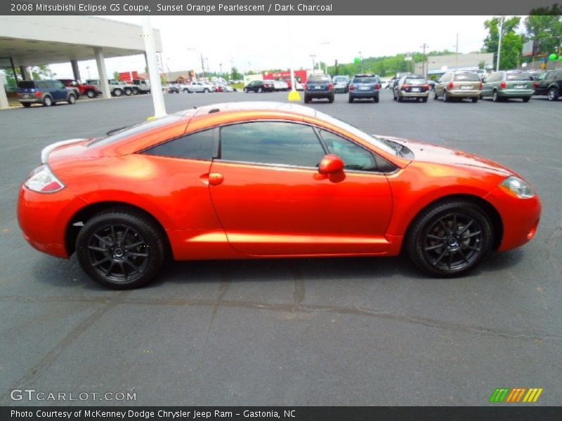 Sunset Orange Pearlescent / Dark Charcoal 2008 Mitsubishi Eclipse GS Coupe