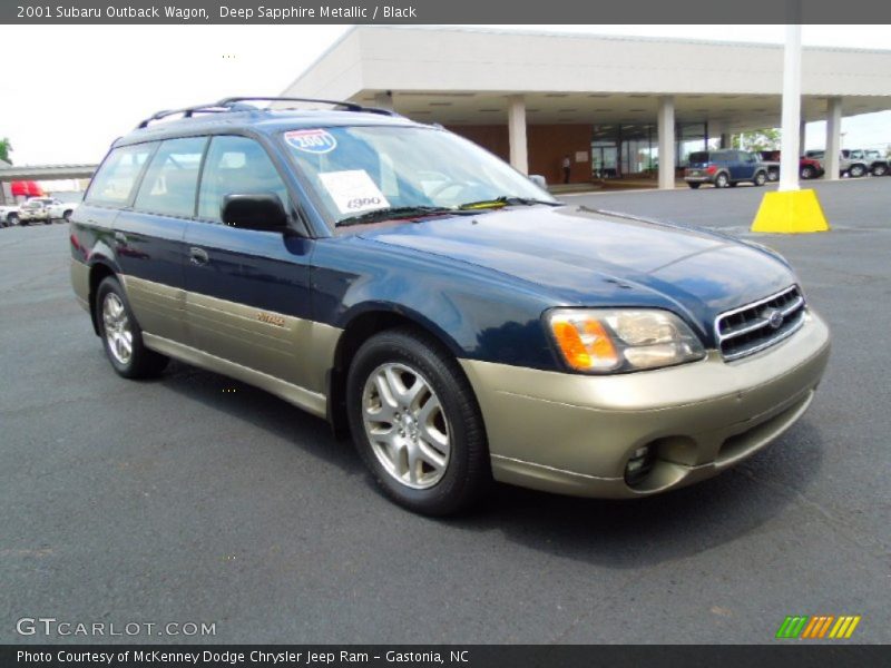 Deep Sapphire Metallic / Black 2001 Subaru Outback Wagon