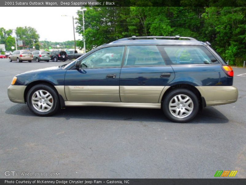 Deep Sapphire Metallic / Black 2001 Subaru Outback Wagon