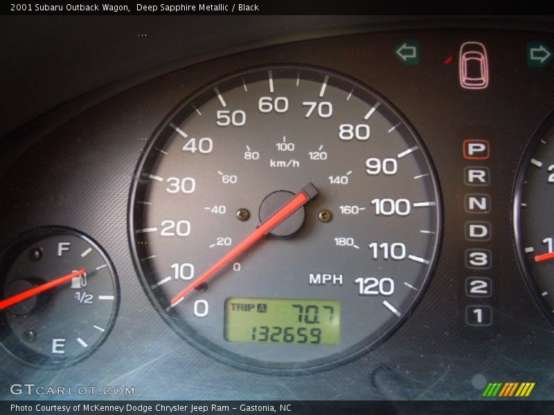 Deep Sapphire Metallic / Black 2001 Subaru Outback Wagon