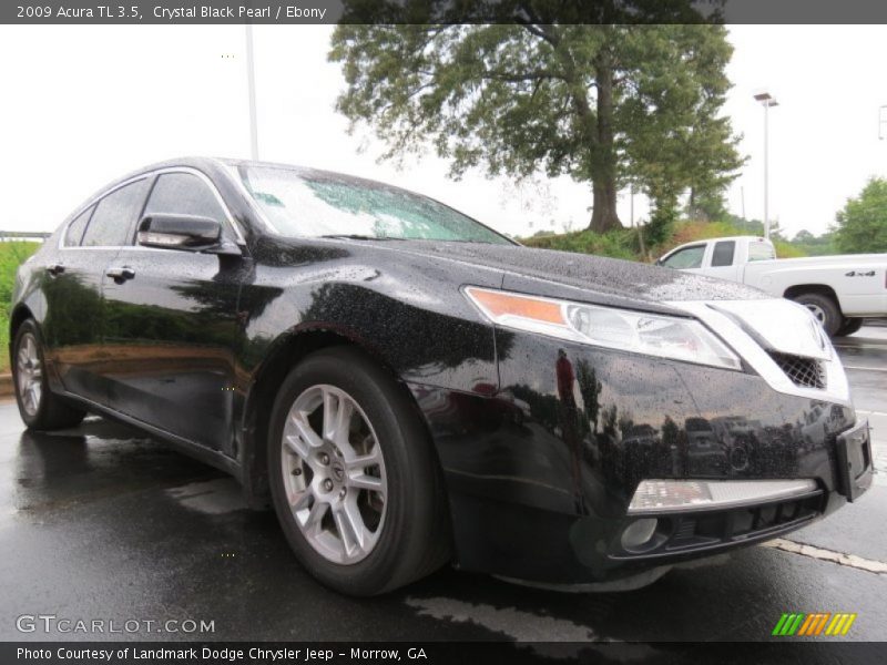 Crystal Black Pearl / Ebony 2009 Acura TL 3.5