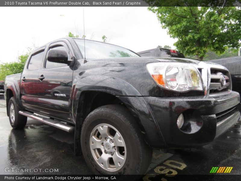 Black Sand Pearl / Graphite 2010 Toyota Tacoma V6 PreRunner Double Cab