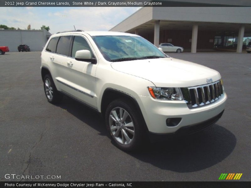Stone White / Dark Graystone/Medium Graystone 2012 Jeep Grand Cherokee Laredo