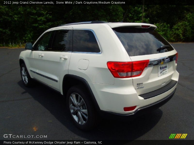 Stone White / Dark Graystone/Medium Graystone 2012 Jeep Grand Cherokee Laredo