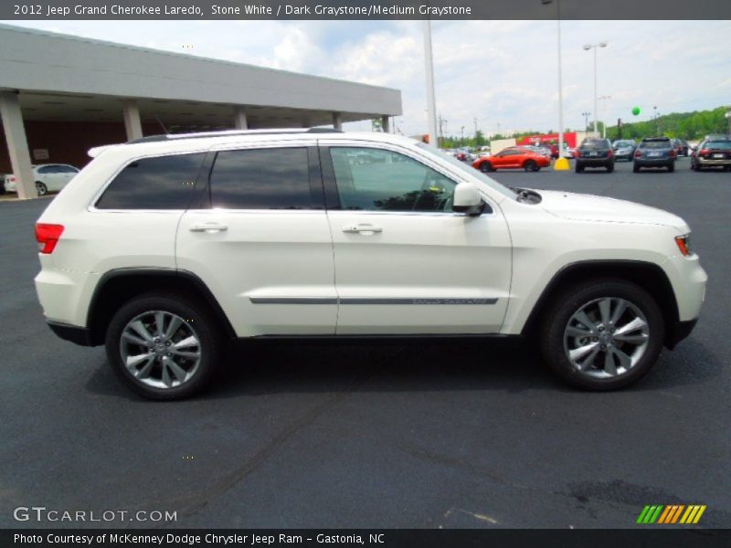 Stone White / Dark Graystone/Medium Graystone 2012 Jeep Grand Cherokee Laredo
