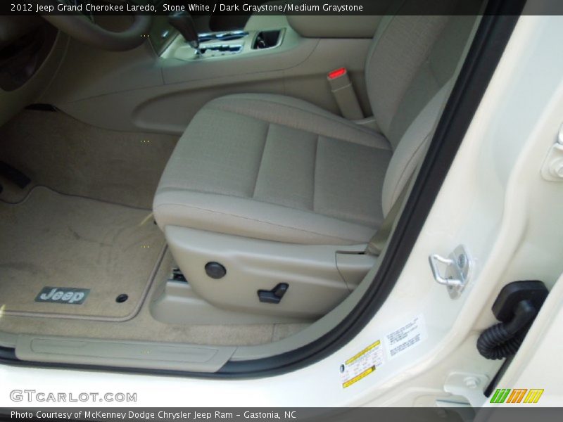 Stone White / Dark Graystone/Medium Graystone 2012 Jeep Grand Cherokee Laredo
