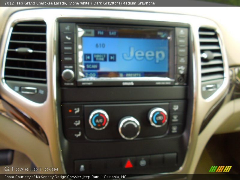 Stone White / Dark Graystone/Medium Graystone 2012 Jeep Grand Cherokee Laredo
