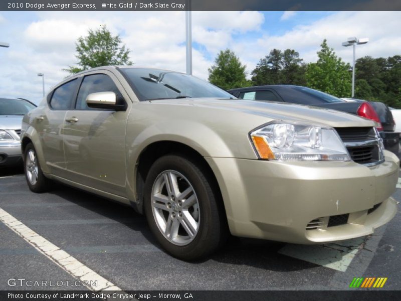 White Gold / Dark Slate Gray 2010 Dodge Avenger Express