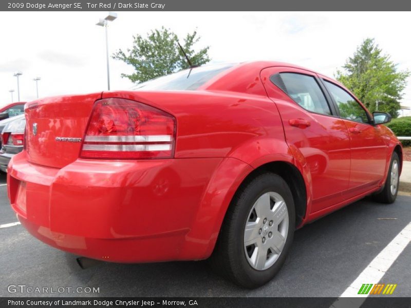 Tor Red / Dark Slate Gray 2009 Dodge Avenger SE