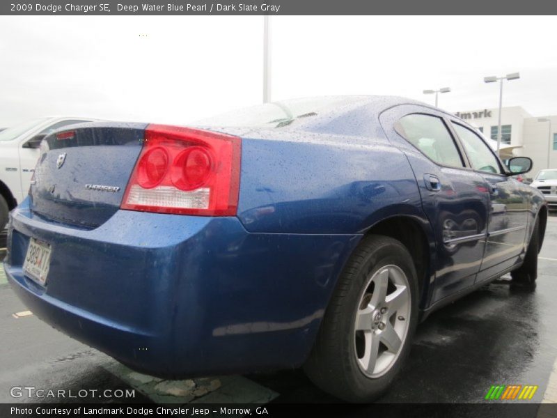 Deep Water Blue Pearl / Dark Slate Gray 2009 Dodge Charger SE