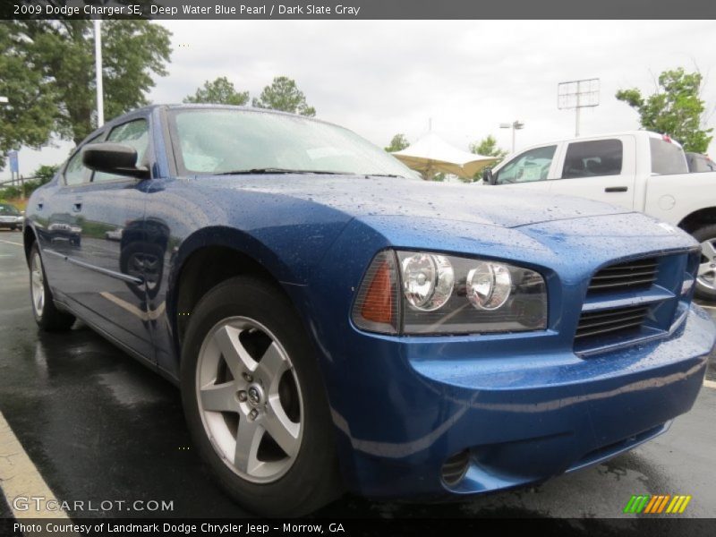 Deep Water Blue Pearl / Dark Slate Gray 2009 Dodge Charger SE