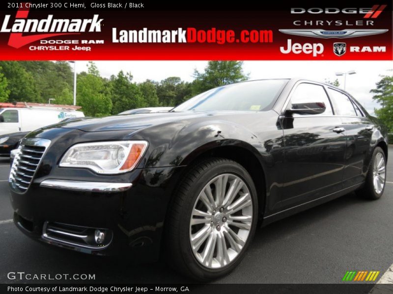 Gloss Black / Black 2011 Chrysler 300 C Hemi