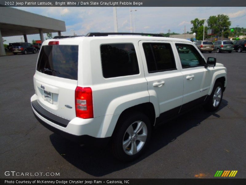 Bright White / Dark Slate Gray/Light Pebble Beige 2012 Jeep Patriot Latitude