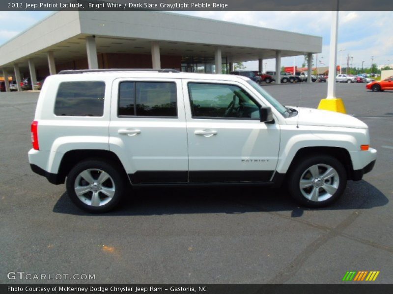 Bright White / Dark Slate Gray/Light Pebble Beige 2012 Jeep Patriot Latitude