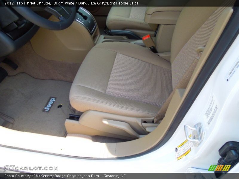 Bright White / Dark Slate Gray/Light Pebble Beige 2012 Jeep Patriot Latitude