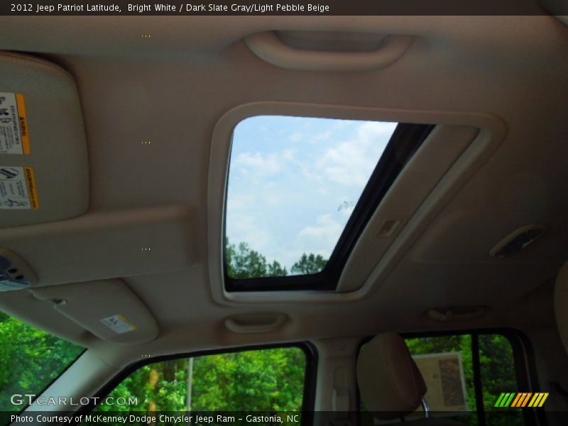 Bright White / Dark Slate Gray/Light Pebble Beige 2012 Jeep Patriot Latitude