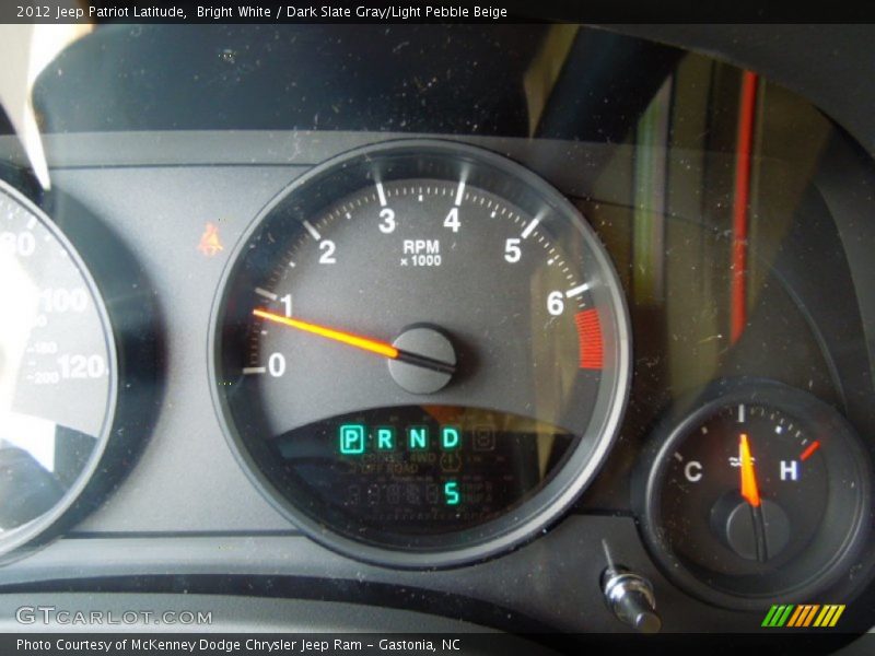 Bright White / Dark Slate Gray/Light Pebble Beige 2012 Jeep Patriot Latitude