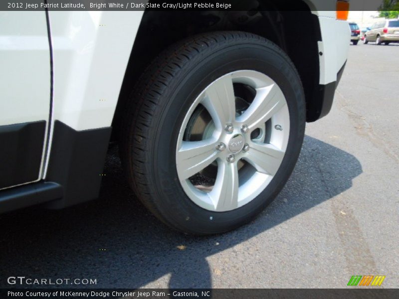 Bright White / Dark Slate Gray/Light Pebble Beige 2012 Jeep Patriot Latitude