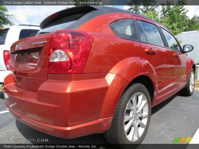 Sunburst Orange Pearl / Dark Slate Gray 2010 Dodge Caliber Heat