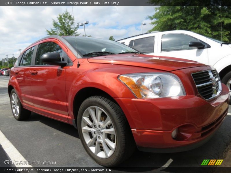 Sunburst Orange Pearl / Dark Slate Gray 2010 Dodge Caliber Heat