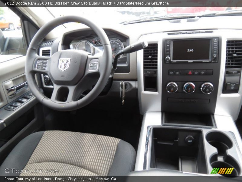 Black / Dark Slate/Medium Graystone 2012 Dodge Ram 3500 HD Big Horn Crew Cab Dually